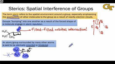 0407 Stability Factors Steric Effects Youtube