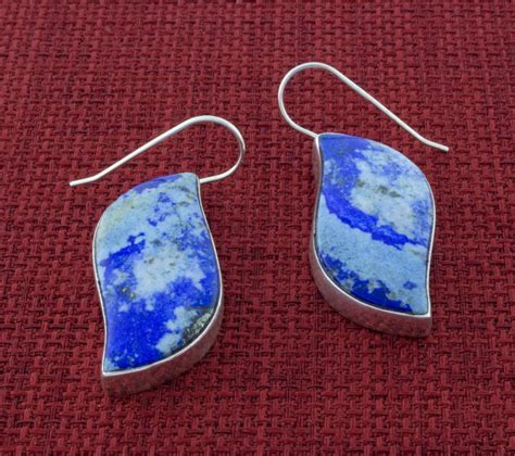 Navajo Lapis Lazuli Earrings E Native American Jewelry
