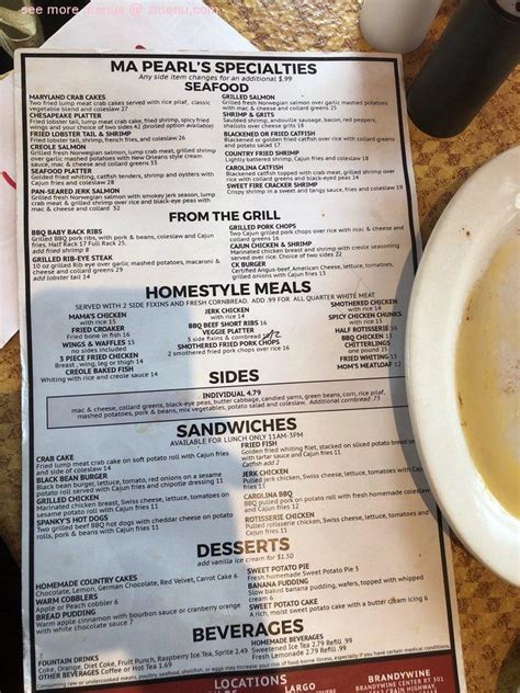 Maybe you would like to learn more about one of these? Online Menu of Carolina Kitchen Restaurant, Brandywine ...