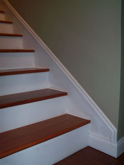 Faux Baseboards Completed With Paint A Chair Rail Show Moulding