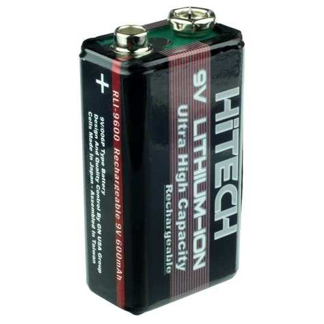 Rechargeable 9 Volt Lithium Ion Battery 9v Lithium Battery