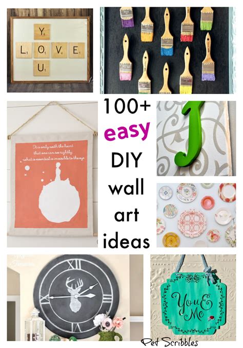100 Easy Diy Wall Art Projects You Will Love Wall Art Diy Easy Diy