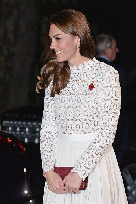 Kate Middleton White Self Portrait Dress Oct 2016 Popsugar Fashion