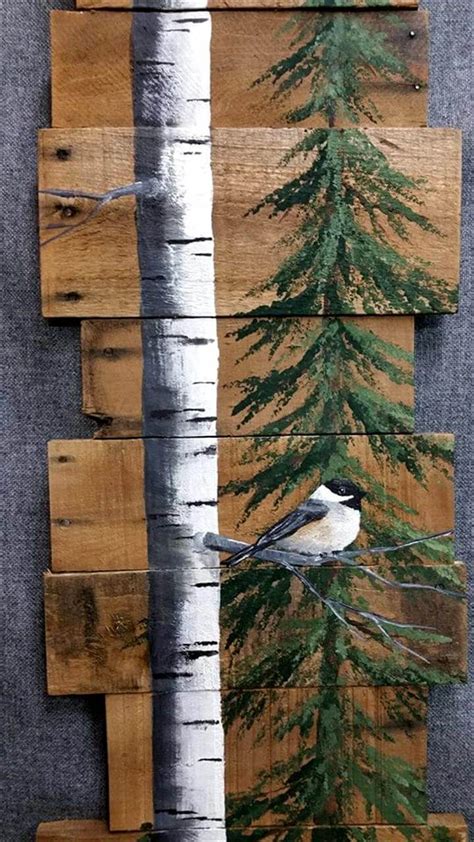 Pallet Tree Bird Wall Art