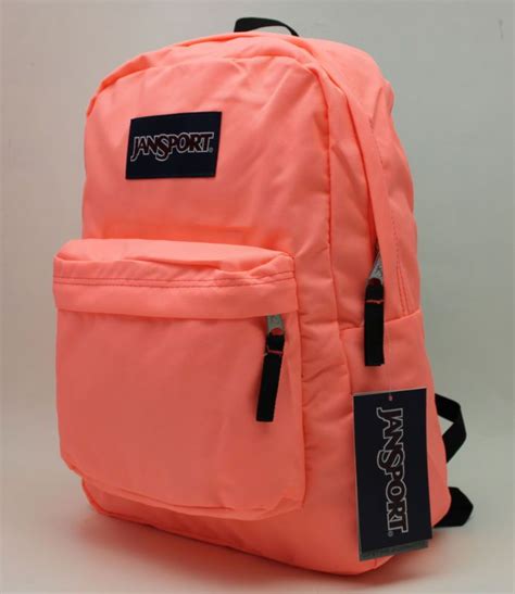 Jansport Superbreak Coral Peaches Backpack School Book Bag