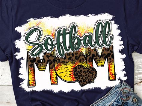 SoftBall Mom PNG Sublimation Graphic By MiPaLow Creative Fabrica