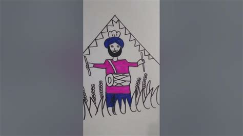 Vaisakhi Drawing Baisakhi Drawing Easy Vaisakhi Drawing For Kids Art