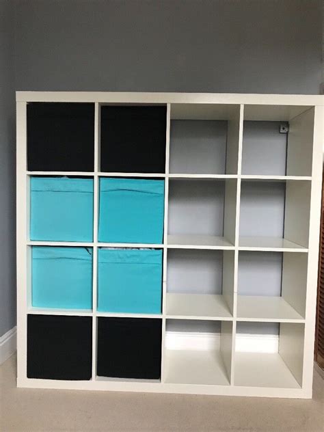 Ikea Expedit Kallax White Bookcase Storage Shelving Unit In