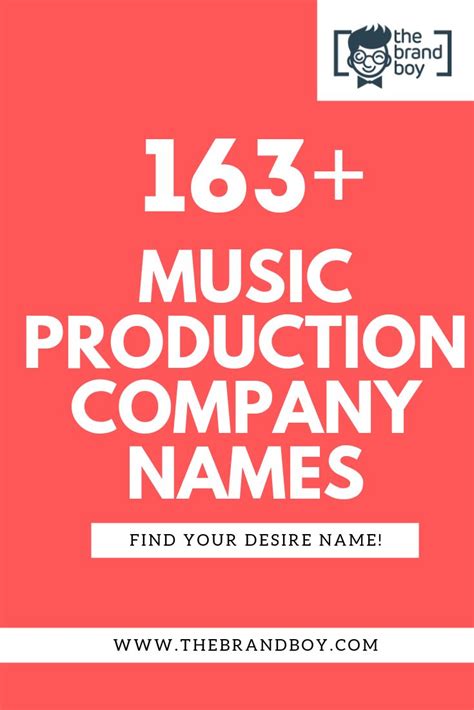 163 Best Music Production Company Names Business Names Company