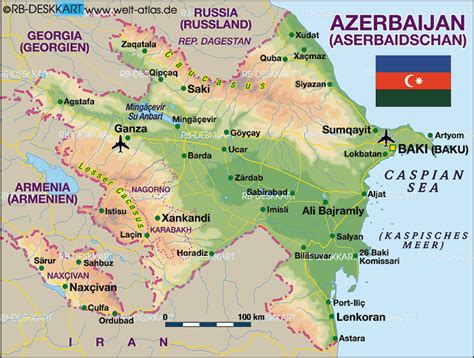 Baku Map Azerbaijan