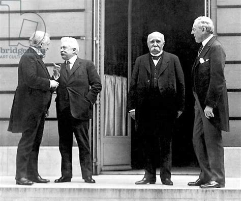 France The Big Four At The Paris Peace Conference Left To Right