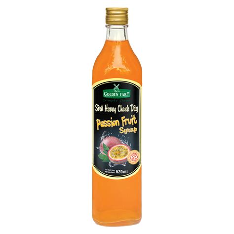 Siro Golden Farm 520ml Chanh Dây Nguyên Liệu Trà Sữa