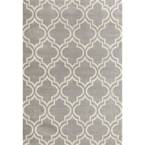 Maybe you would like to learn more about one of these? World Rug Gallery Modern Moroccan Trellis Gray 5 ft. x 7 ...