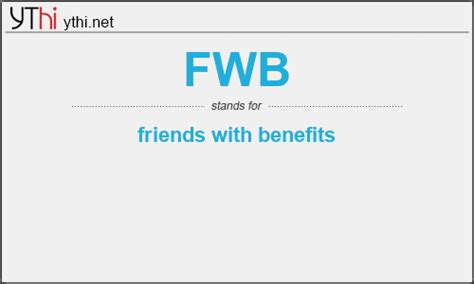 What Does Fwb Mean In Text Language Telegraph