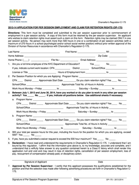 Form Ny Op 175 Fill Online Printable Fillable Blank Fill Out And