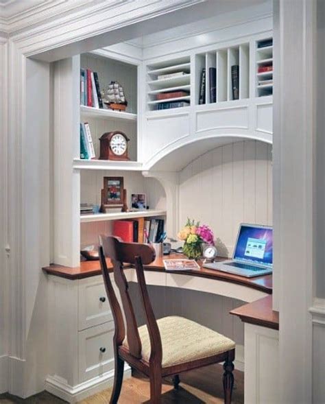 Room designs home offices how to organization closets makeovers. Top 40 Best Closet Office Ideas - Small Work Space Designs