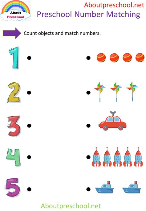 Number Matching About Preschool