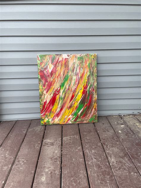 Pallet Knife Painting Canvas Etsy
