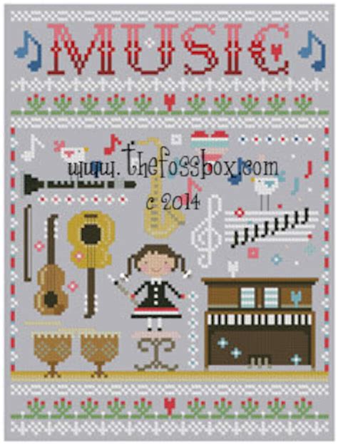 Music Cross Stitch Pattern Etsy