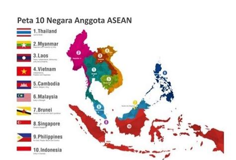 Gambar Peta ASEAN Terlengkap Dan Penjelasannya Terbaru Peta Laos
