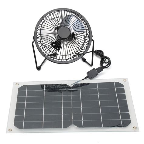 10w Usb Solar Panel Powered Mini Fan Waterproof Portable Ventilation H Electronic Pro