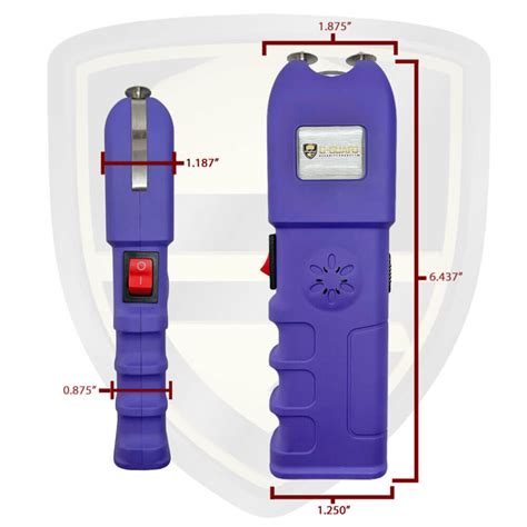 Stun Strip Stun Gun With Alarm Purple Powerful And Multifunctional