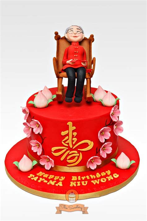 The style of cake widely varies across platforms. Chinese Birthday / Longevity Cake - Cake by The Sweetery - CakesDecor