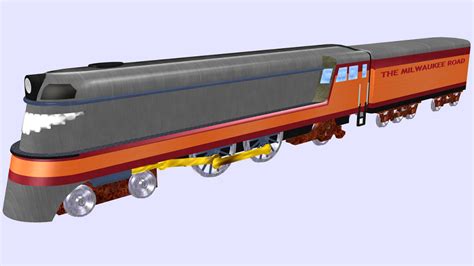 3d Hiawatha Milwaukee Class Steam Locomotive Model Turbosquid 1713563