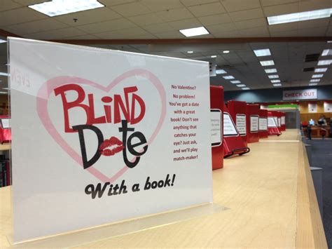 Teen Library Display For Valentines Day Blind Date With A Book