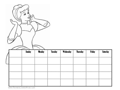 Free Printable And Editable Cinderella Charts Instant Download