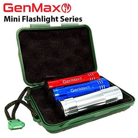 Genmax Pack Of 3 Super Bright Mini Aluminum 9 Led Flashlight With