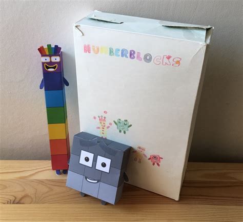 Numberblocks 1 10 Printable Paper Toys Origami Templates Etsy