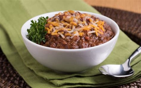 How to cook delicious canned beans. Chile con Carne (Beef & Turkey) with Beans USDA | Healthy ...