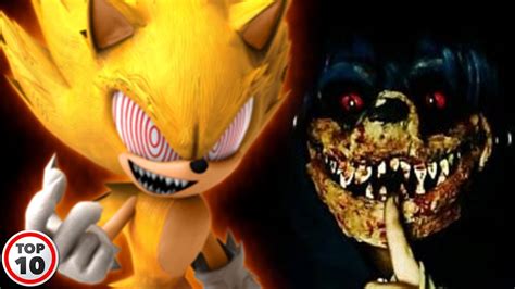 Top 10 Scary Times Sonic The Hedgehog Went Evil Youtube