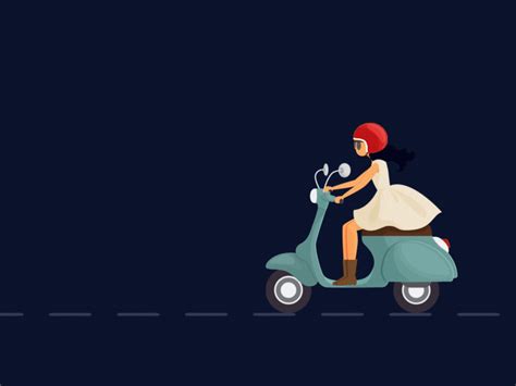 Scooter Riding By Md Al Amin On Dribbble