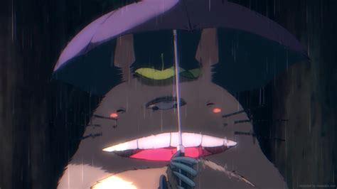 Totoro In The Rain My Neighbor Totoro Live Wallpaper Moewalls