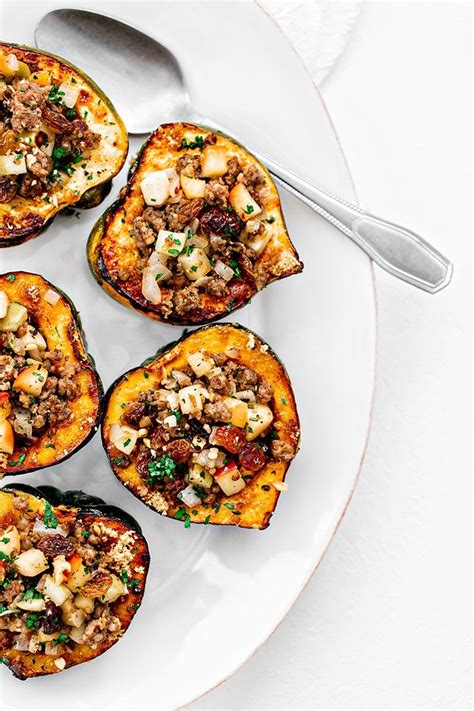 This Apple Stuffed Acorn Squash Is A Great Healthy Side Dish To