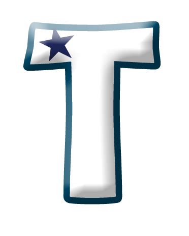 The Letter T With A Star On It