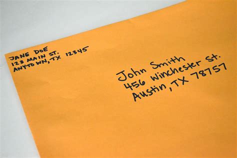 It may seem like an extra step but adding a return address is always a smart. where to put stamp on envelope | My Web Value