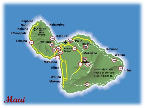 Map Of Lahaina And Kaanapali