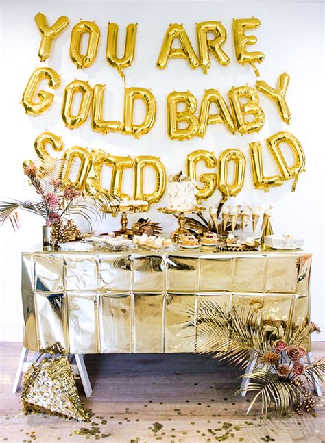 This Golden First Birthday Party Is Solid Gold Inspired By This