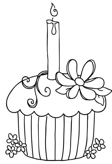 Free Birthday Cake Clip Art Black And White Download Free Birthday