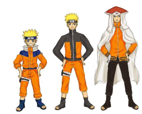 Naruto Evolution Colored By Asa2705 On Deviantart