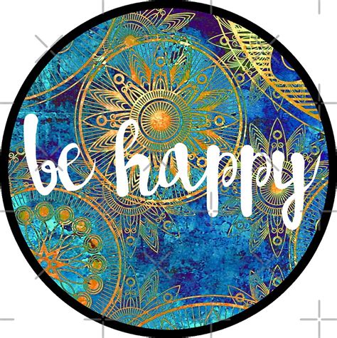 Be Happy Sticker Stickers By Kristin Sheaffer Redbubble