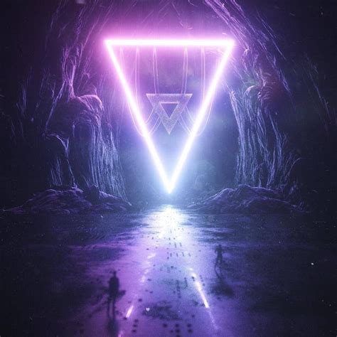 Triangle Neon Glowing Hd Wallpapers Wallpaper Cave