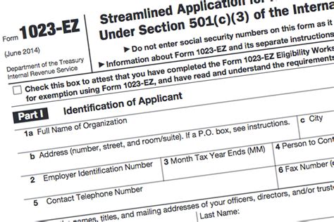 Form 1023 Ez The Faster Easier 501c3 Application For Small