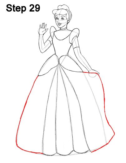 Start drawing cinderella with a pencil sketch. How to Draw Cinderella (Full Body)