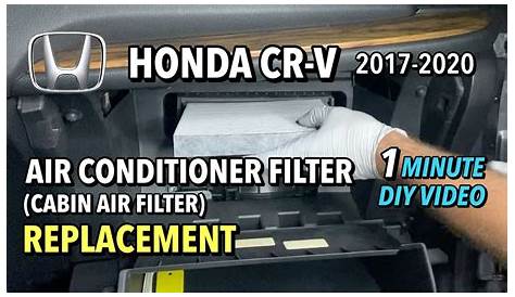 Change Cabin Filter Honda Crv 2015