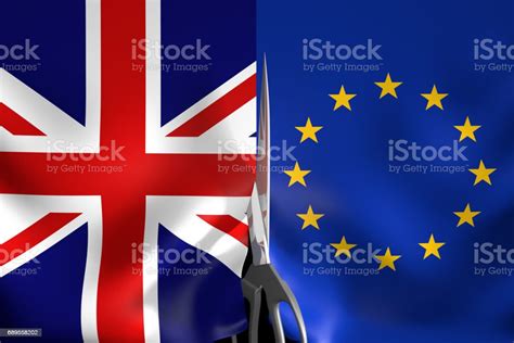 Brexit Concept For United Kingdom Exiting The European Union 3d