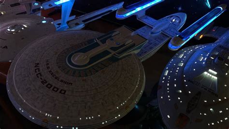 Uss Excelsior Ncc 2000 11000 Scale Model With Lights Youtube
